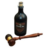 Stoere geschenkdoos met Bier en Voorzittershamer.